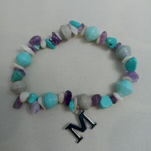 HandCrafted Semi Precious Stone Stretch Bracelet